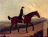Road Canvas Paintings - A Horseman On The Road To Bagshot